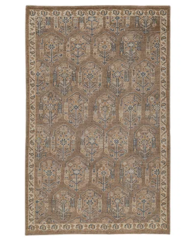 Obeetee Tuscany Paisley 5' X 8' Area Rug In Brown