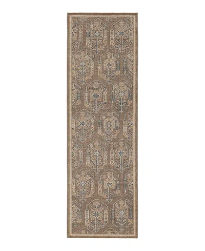 Obeetee Tuscany Paisley Tuscany Paisley Area Rug, 2'6 X 8' In Brown