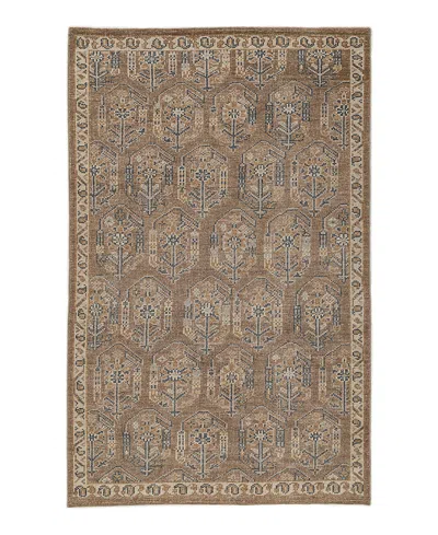 Obeetee Tuscany Paisley Tuscany Paisley Area Rug, 5' X 8' In Brown