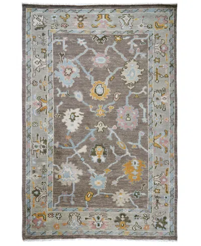 Obeetee Tuscany Quincy 2' X 3' Area Rug In Brown