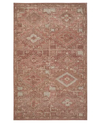 Obeetee Tuscany Zaynab 7'9"x9'9" Area Rug In Red