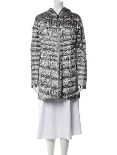 Pre-owned Obermeyer Animal Print Evening Jacket In Multi