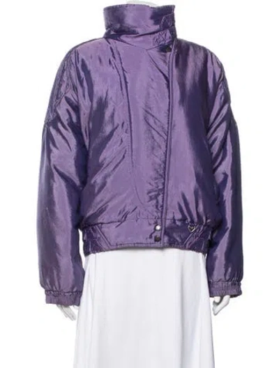 Pre-owned Obermeyer Bomber Jacket In Purple