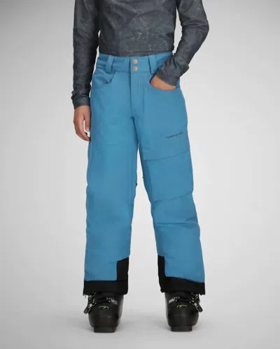 Obermeyer Kids' Boy's Parker Straight Leg Ski Pants In Indy Blue