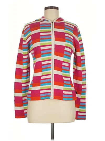 Pre-owned Obermeyer Cardigan Sweater In Red