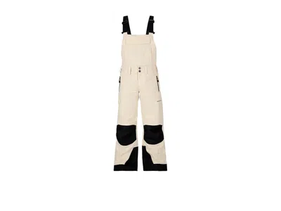 Obermeyer Carver Bib Pants (little Kid/big Kid) Boy's Clothing Bone : Xl (18 Big Kid) 26.5, Polyester In Brown