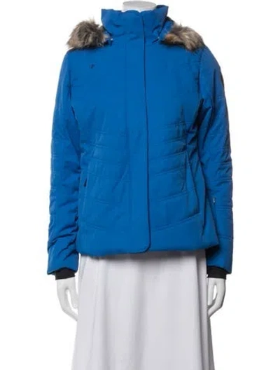 Pre-owned Obermeyer Down Jacket In Blue