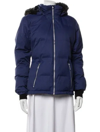 Pre-owned Obermeyer Down Jacket In Blue