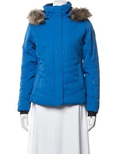 Pre-owned Obermeyer Down Jacket In Blue