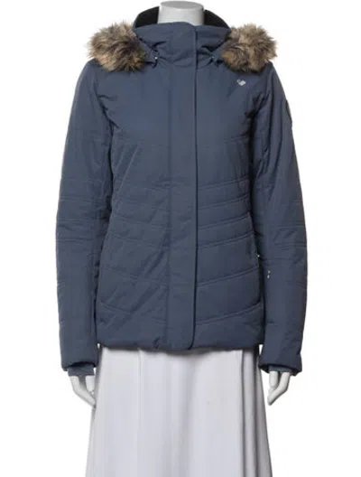 Pre-owned Obermeyer Down Jacket In Blue