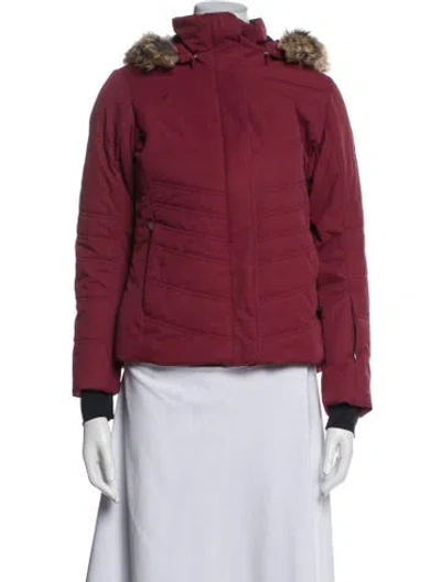 Pre-owned Obermeyer Down Jacket In Red