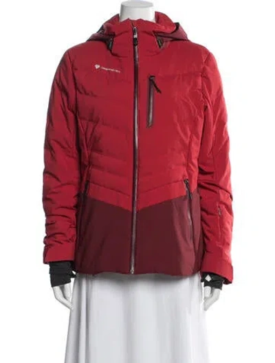 Pre-owned Obermeyer Down Jacket In Red