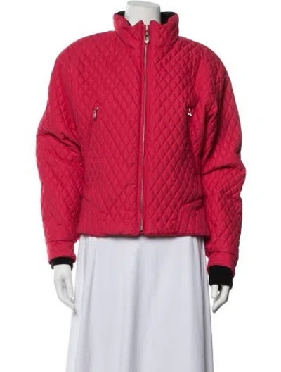 Pre-owned Obermeyer Down Jacket In Red