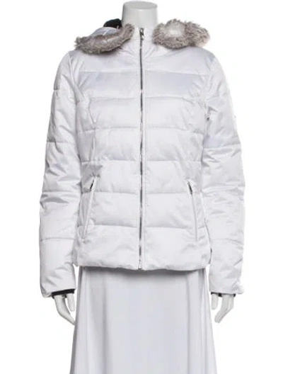 Pre-owned Obermeyer Down Jacket In White