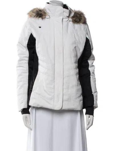 Pre-owned Obermeyer Down Jacket In White