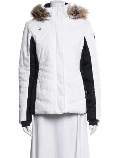 Pre-owned Obermeyer Down Jacket In White