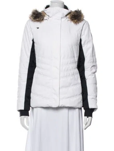 Pre-owned Obermeyer Down Jacket In White