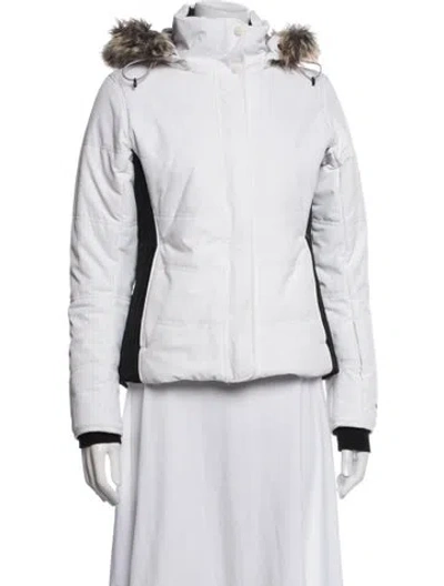Pre-owned Obermeyer Down Jacket In White