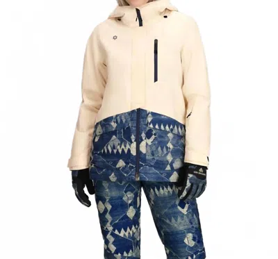 Obermeyer First Tracks Jacket In Indigo Mountains In Multi