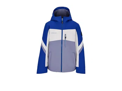 Obermeyer Fleet Jacket (little Kid/big Kid) Boy's Coat Steel : Lg (14-16 Big Kid), Fleece/polyester In Gray