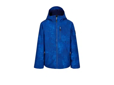 Obermeyer Gage Jacket (big Kid) Boy's Clothing Midnight Frost : Lg (14-16 Big Kid), Polyester In Blue