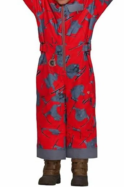 Obermeyer Kid's Quinn One-piece Suit In Daffy Dayz Red