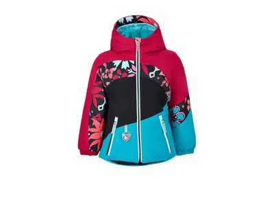 Obermeyer Livia Jacket (toddler/little Kid/big Kid) Girl's Clothing Aegean Blue : 3t Toddler, Fleece/polyester