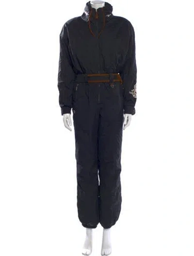 Pre-owned Obermeyer Mock Neck Ski Suit In Blue