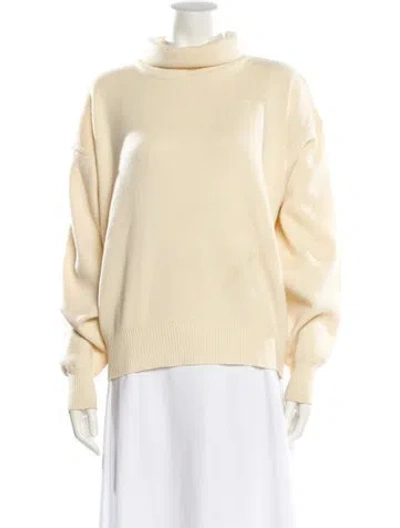 Pre-owned Obermeyer Mock Neck Sweater In Neutral