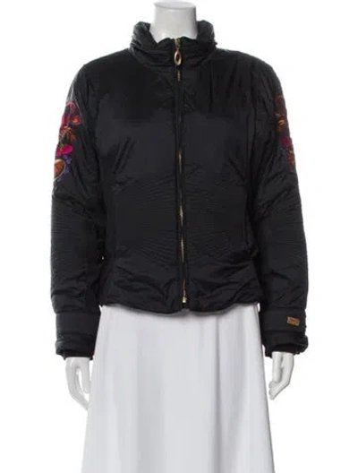 Pre-owned Obermeyer Nylon Bomber Jacket In Gray