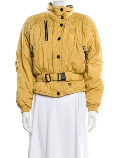 Pre-owned Obermeyer Nylon Jacket In Yellow