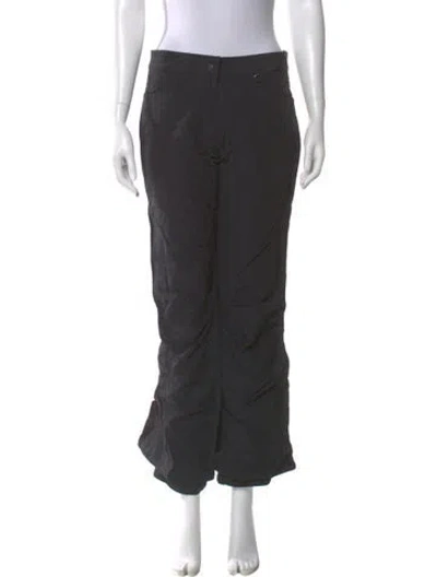 Pre-owned Obermeyer Nylon Wide Leg Pants In Gray