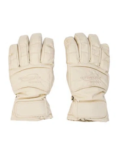 Pre-owned Obermeyer Nylon Winter Gloves In Neutral
