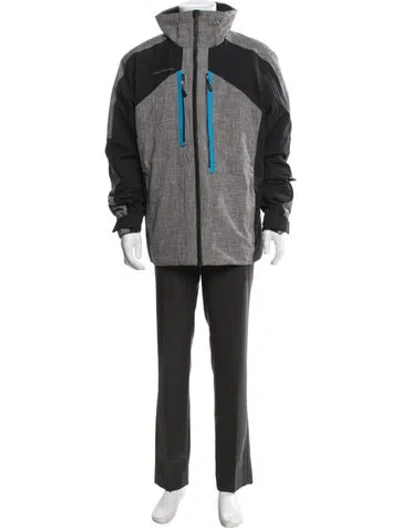 Pre-owned Obermeyer Patterned Performance Jacket In Black