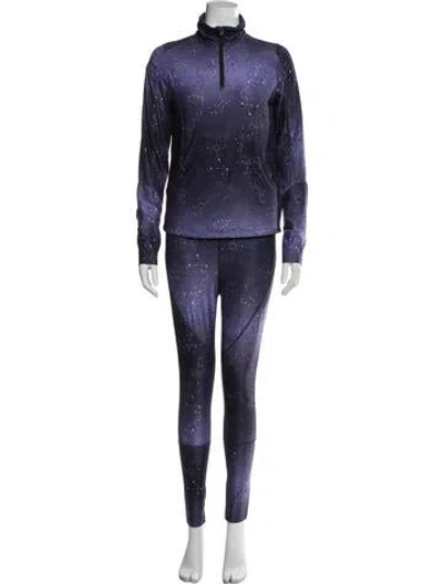 Pre-owned Obermeyer Printed Tracksuit In Blue