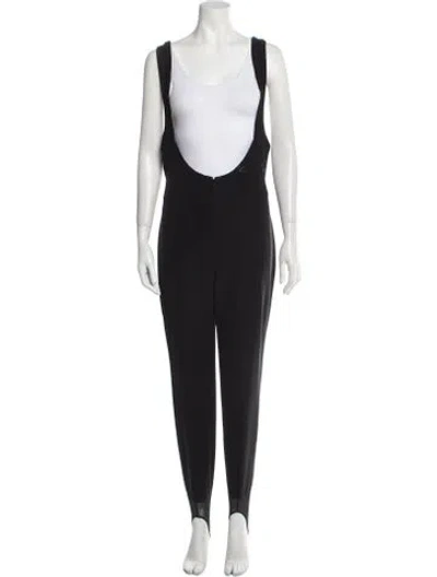 Pre-owned Obermeyer Scoop Neck Jumpsuit In Black