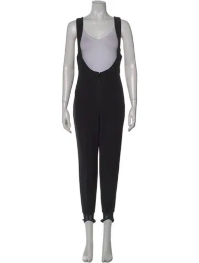 Pre-owned Obermeyer Scoop Neck Jumpsuit In Black