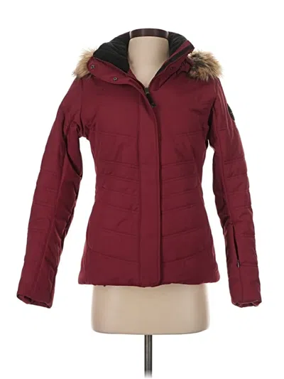 Pre-owned Obermeyer Snow Jacket In Burgundy