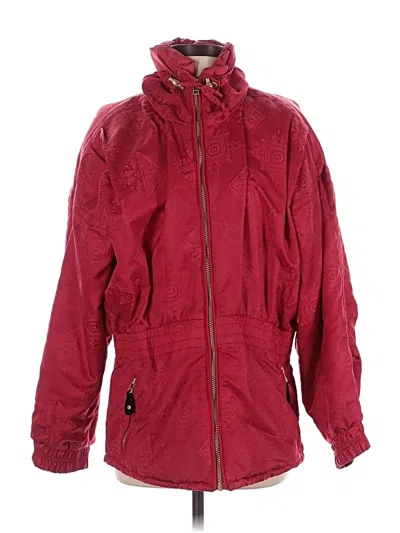 Pre-owned Obermeyer Snow Jacket In Red
