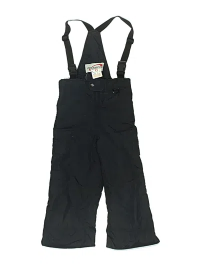 Pre-owned Obermeyer Kids' Snow Pants With Bib In Black