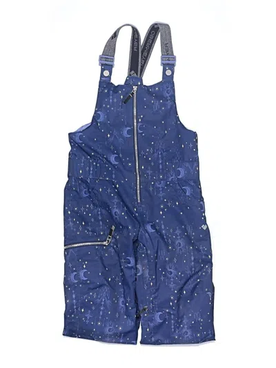 Pre-owned Obermeyer Kids' Snow Pants With Bib In Blue