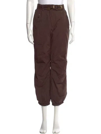 Pre-owned Obermeyer Straight Leg Pants In Brown