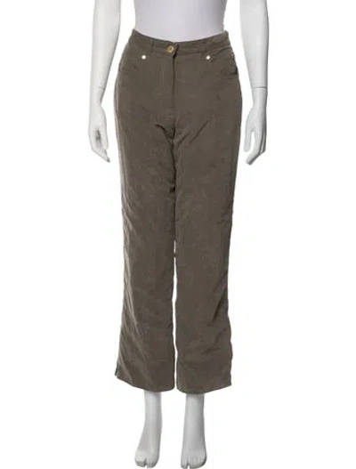 Pre-owned Obermeyer Straight Leg Pants In Green