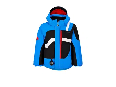 Obermeyer Super G Jacket (toddler/little Kid/big Kid) Boy's Clothing Blue Vibes : 5 Little Kid, Polyester