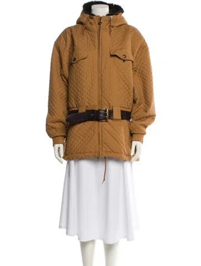 Pre-owned Obermeyer Utility Jacket In Brown