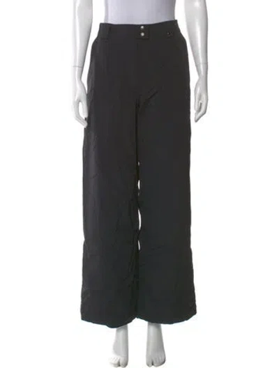 Pre-owned Obermeyer Wide Leg Pants In Black
