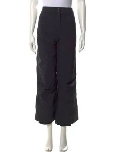 Pre-owned Obermeyer Wide Leg Pants In Black