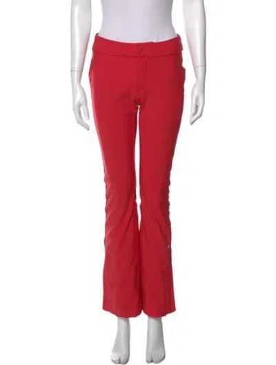 Pre-owned Obermeyer Wide Leg Pants In Red