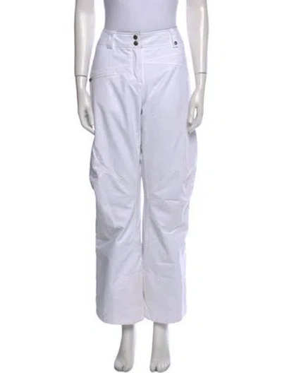 Pre-owned Obermeyer Wide Leg Pants In White
