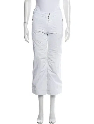Pre-owned Obermeyer Wide Leg Pants In White